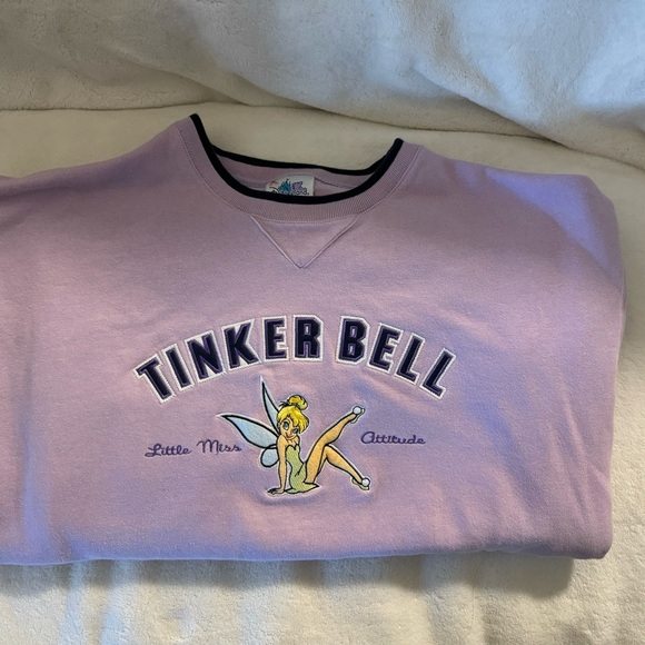 Tinker bell Disney Crew Sweatshirt-sz XXL excellent Condition - Picture 3 of 8